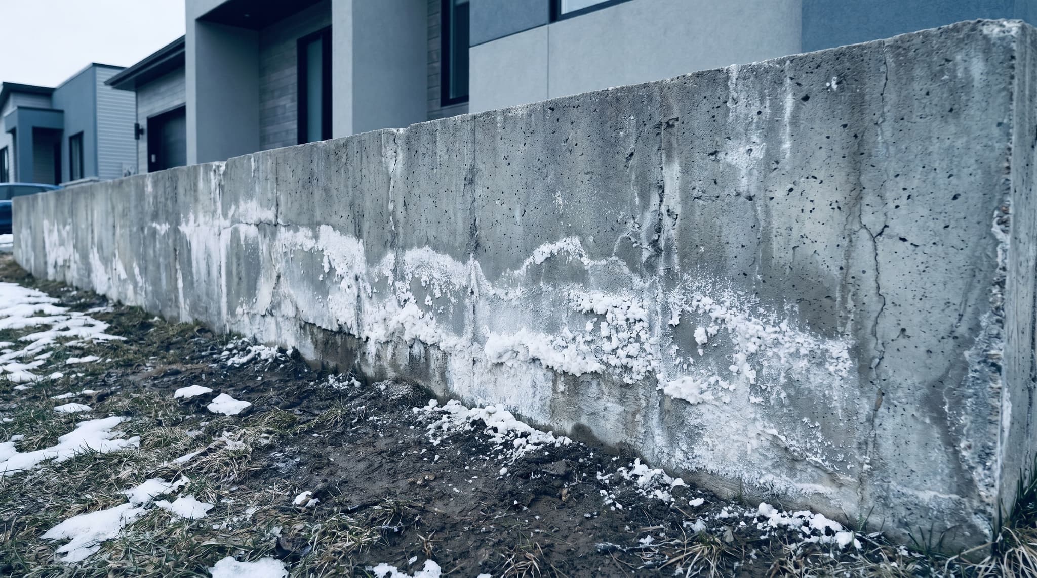 Efflorescence du béton — Imperméabilisation GSV à Saint-Paul, Lanaudière