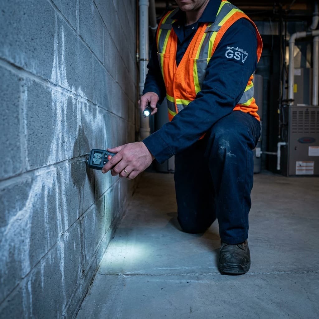 Efflorescence du béton — Imperméabilisation GSV, Lanaudière (3)