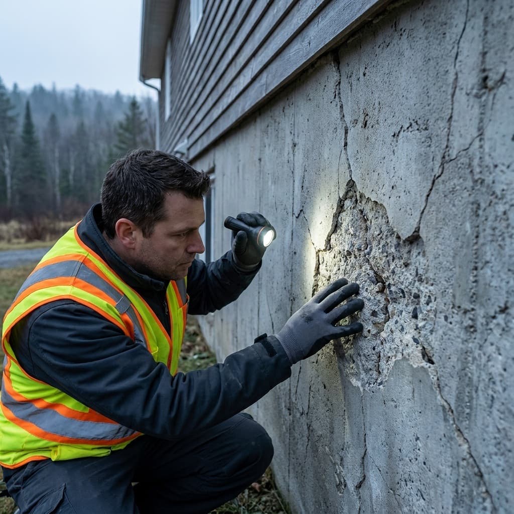 Effritement du béton — Imperméabilisation GSV, Lanaudière (3)
