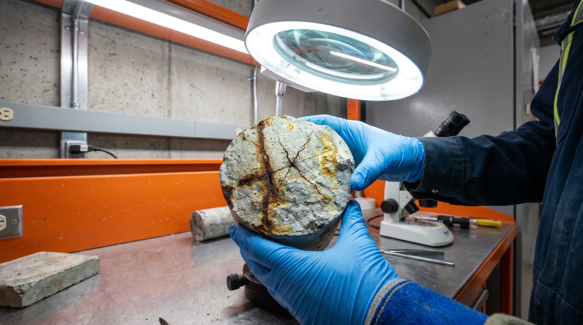 Pyrite dans la fondation — Imperméabilisation GSV à Saint-Paul, Lanaudière