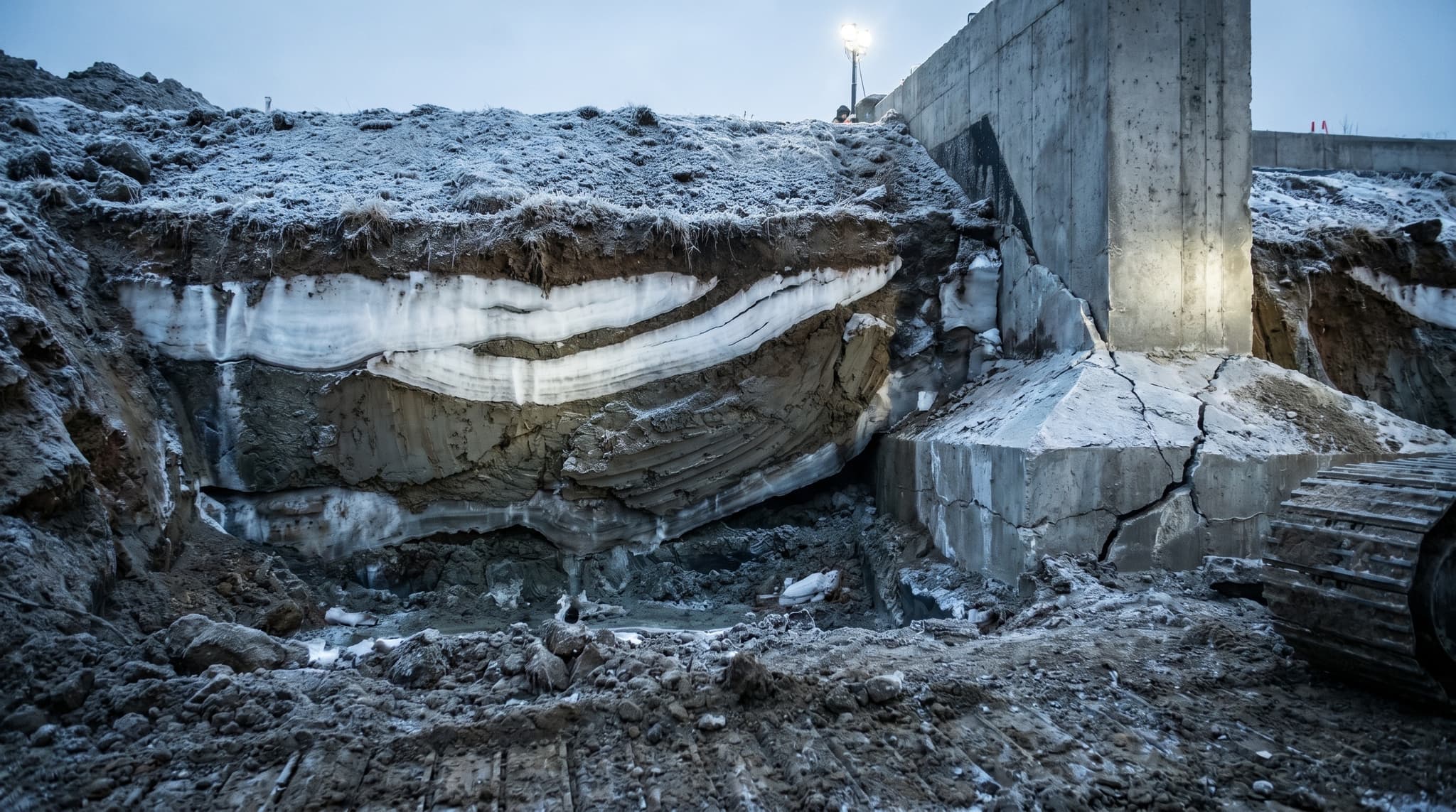 Soulèvement de fondation par le gel — Imperméabilisation GSV à Saint-Paul, Lanaudière