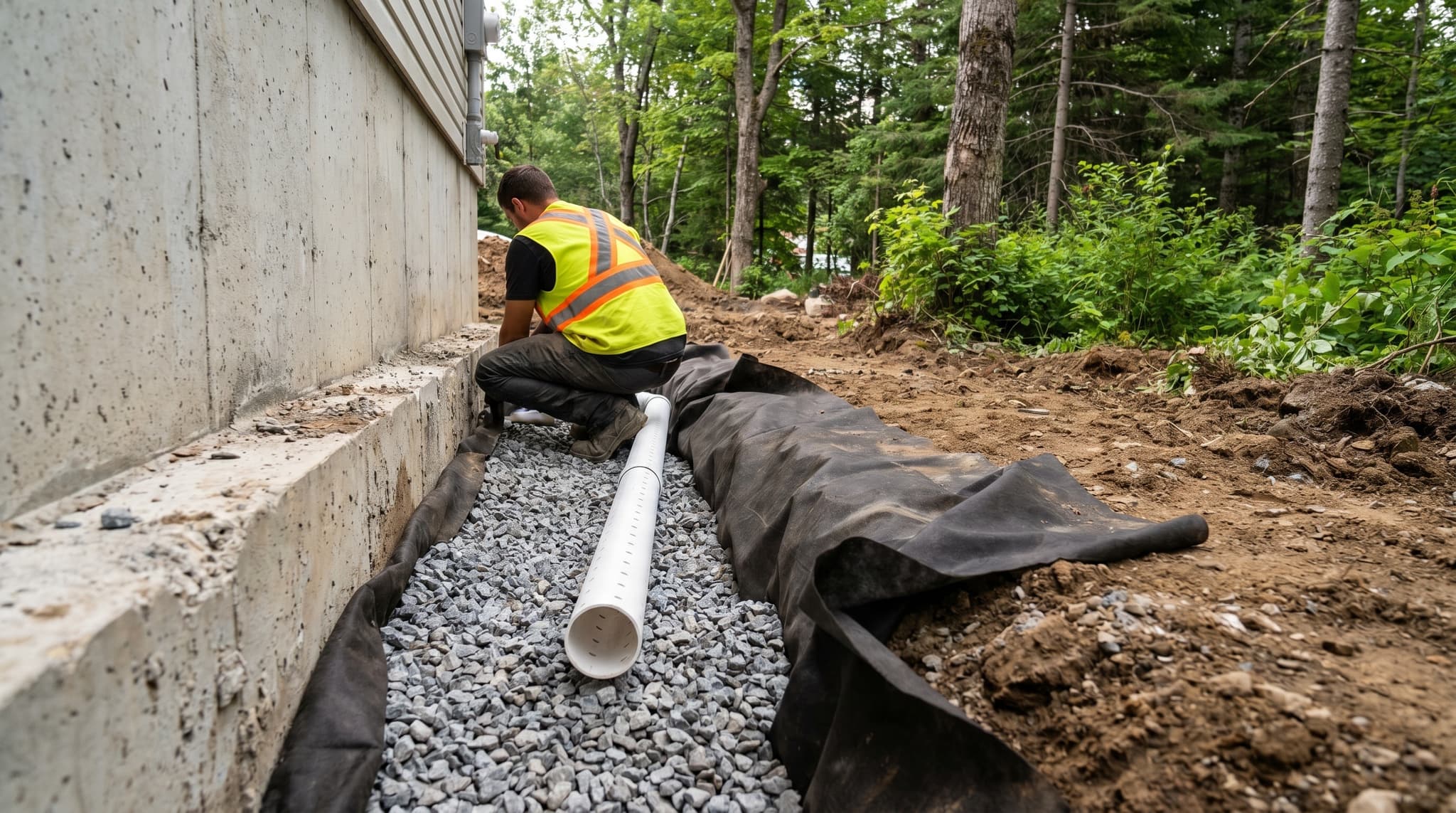 French Drain in Blainville 1