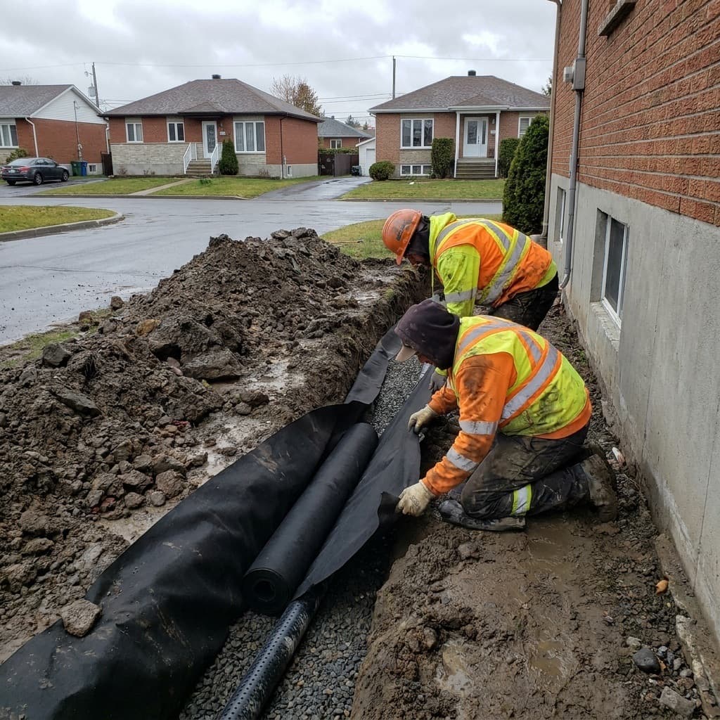 Drain français à Laval — installation, nettoyage et inspection caméra