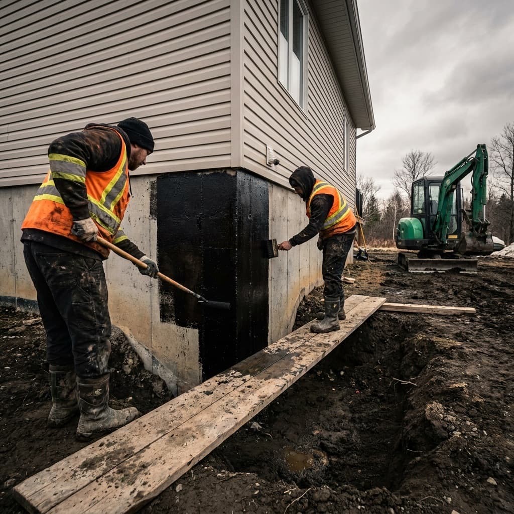 Foundation Tar Coating 2