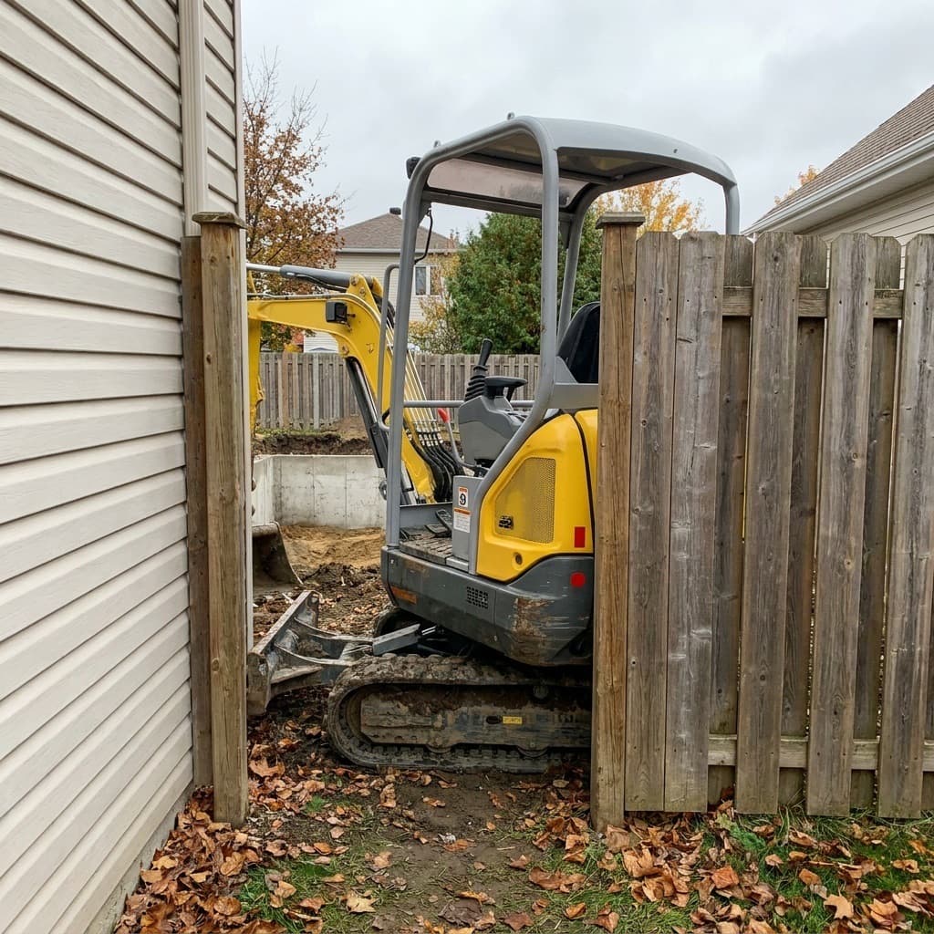 Mini-excavation à Mascouche 3