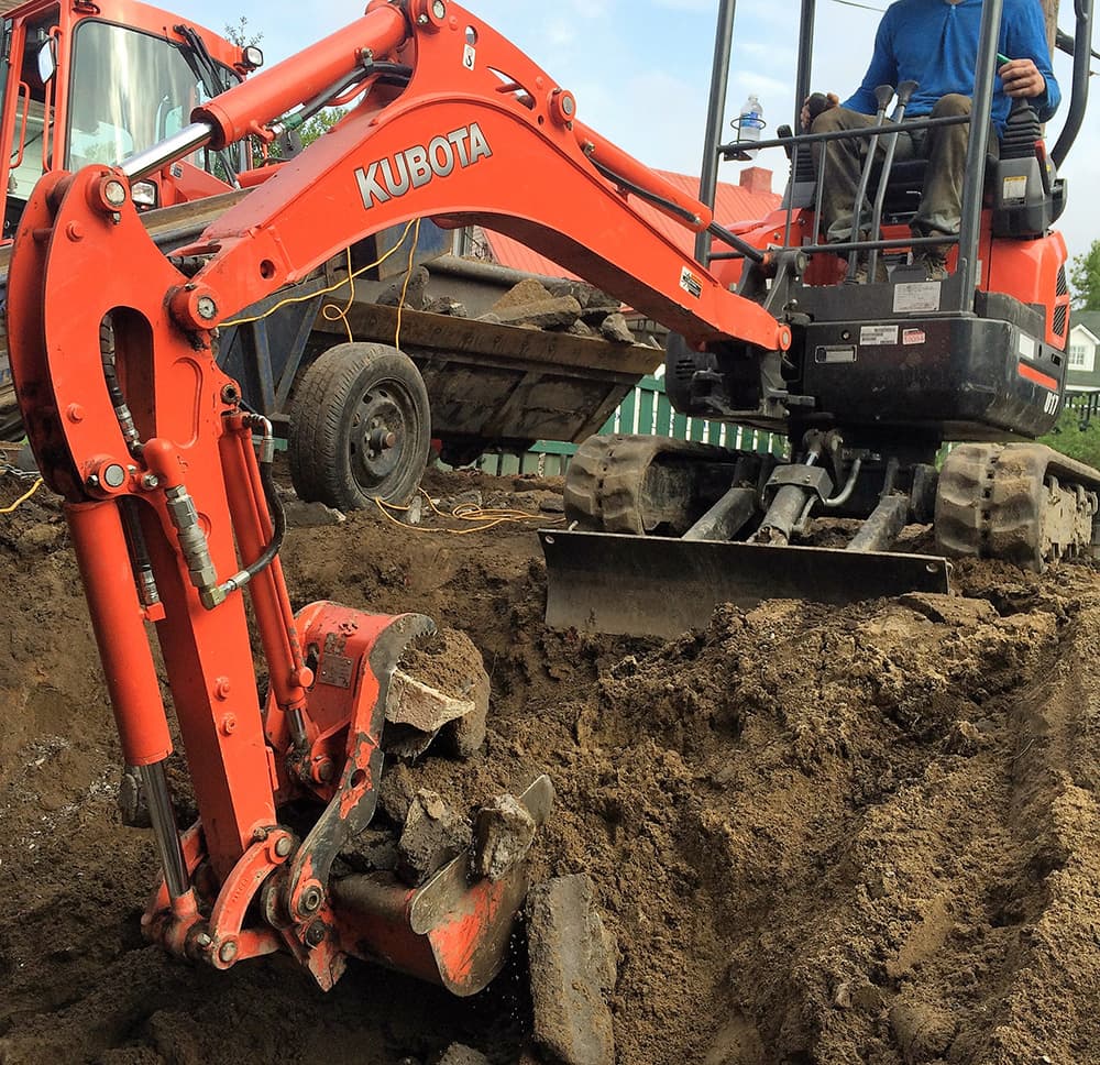 Mini-excavation à Mascouche 2