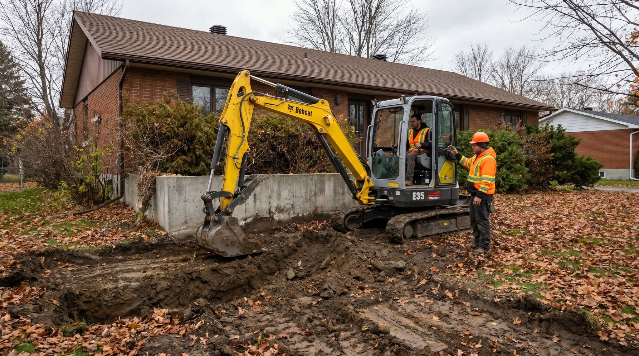Service de mini-excavation à Mascouche et dans Lanaudière