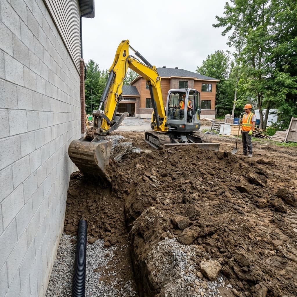 Mini-excavation à Mascouche 1