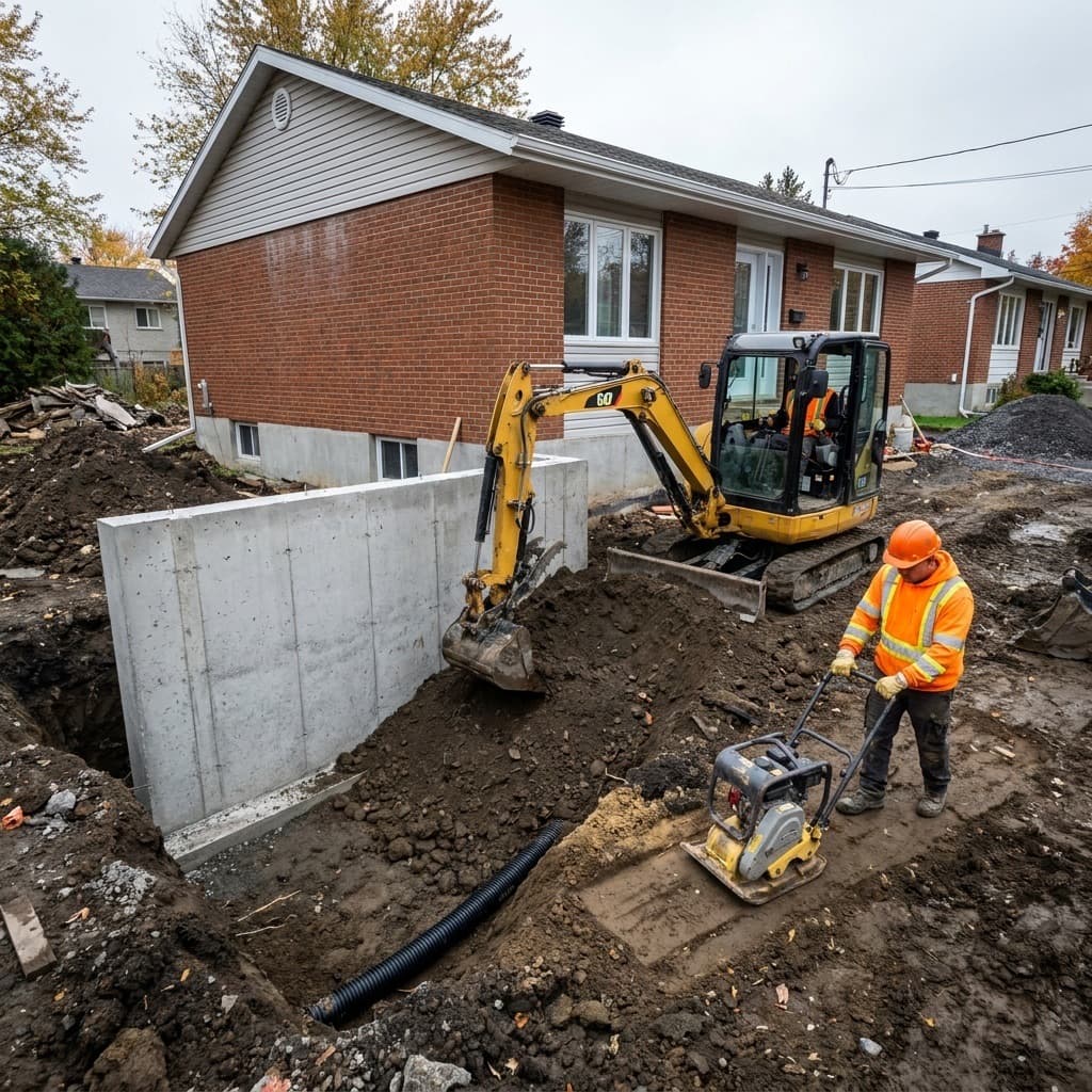Mini-excavation à Repentigny 1