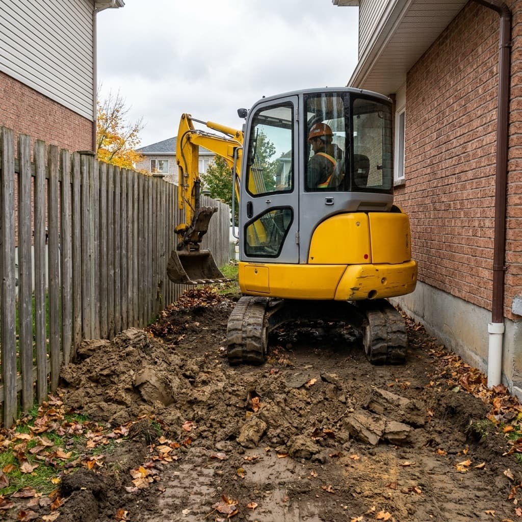Mini-excavation à Terrebonne 3