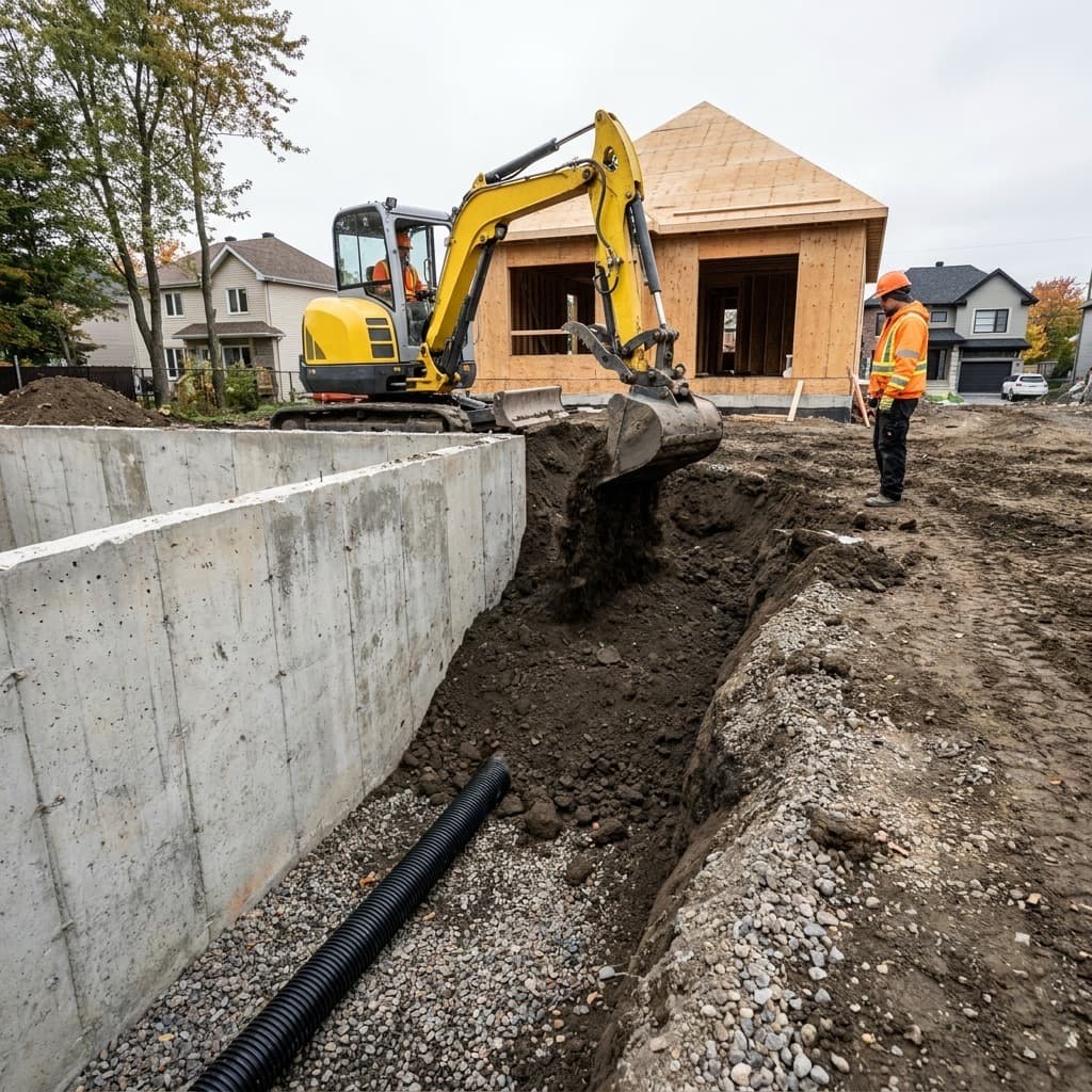 Mini-excavation à Terrebonne 1
