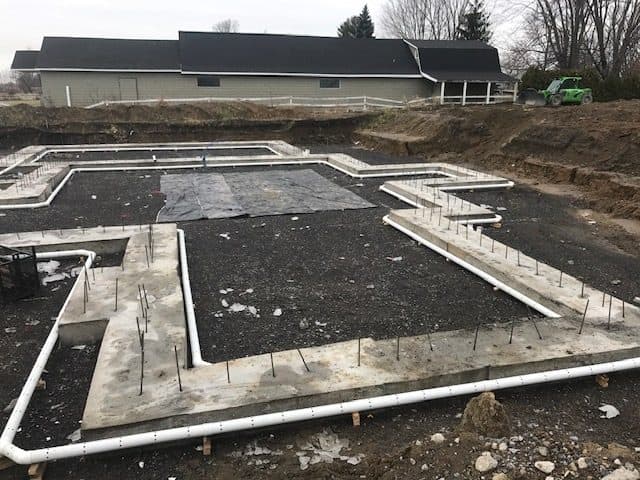 Installation de drains complets a Crabtree