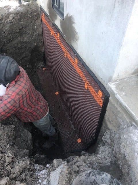 Imperméabilisation de fondation à Repentigny — Imperméabilisation GSV