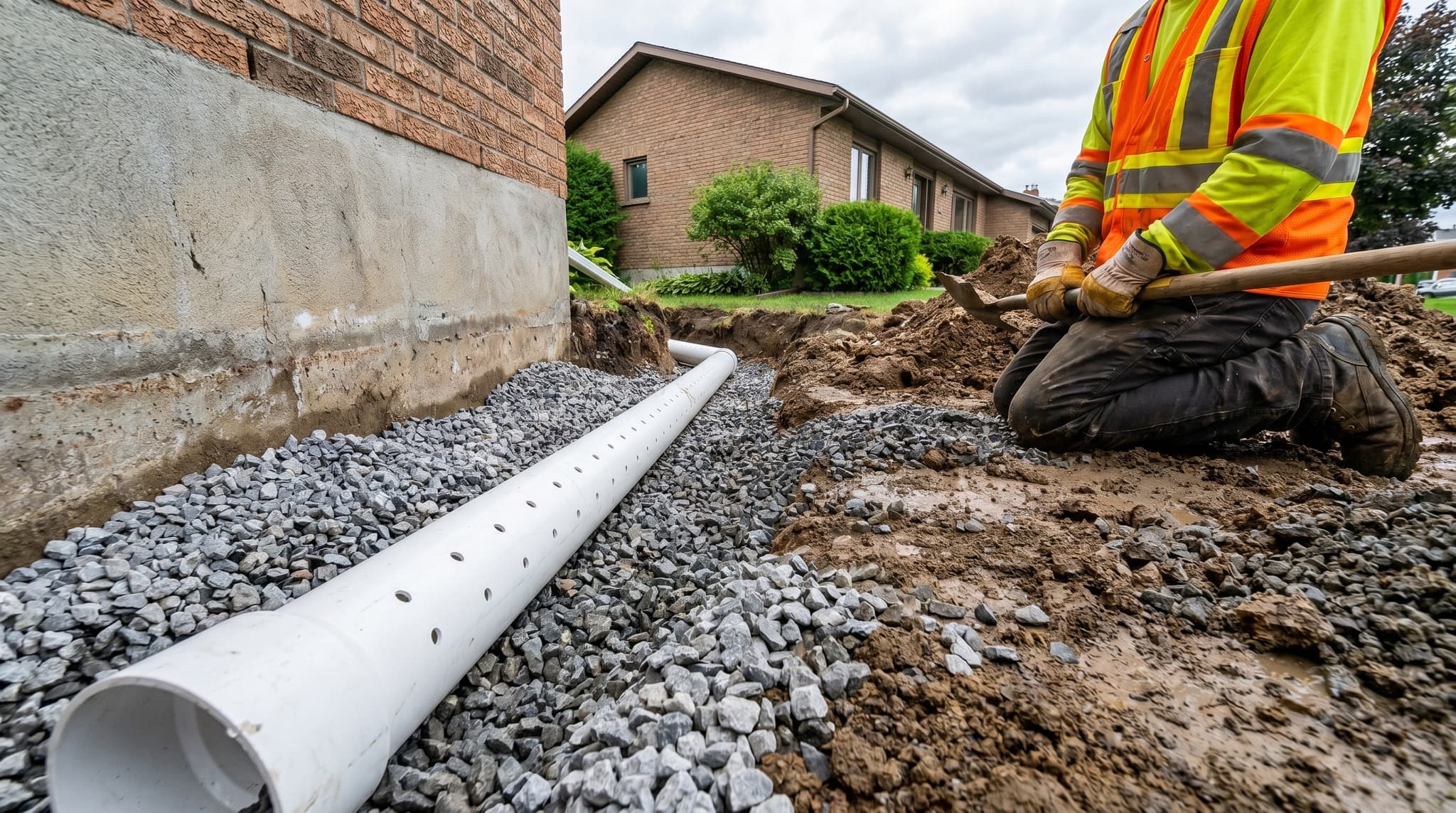 French Drain in Boucherville 1
