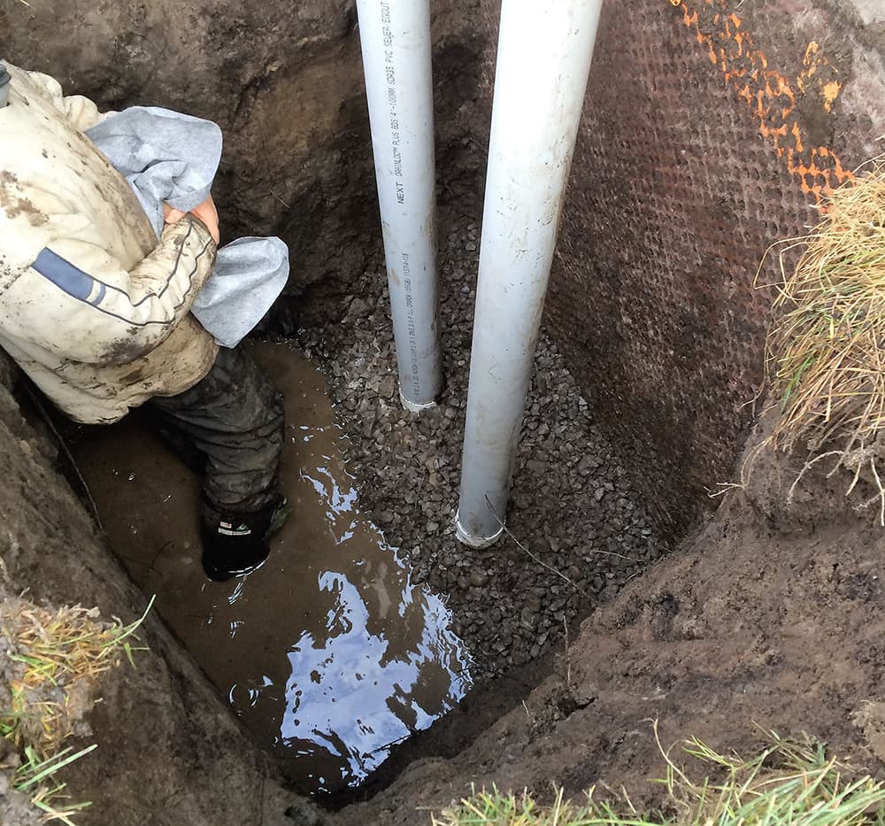 Installation de drain français 2