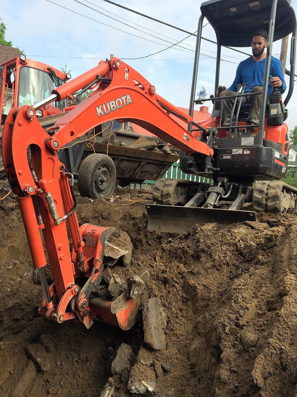 Mini-excavation